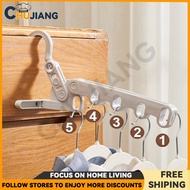 Folding 5-hole Clothes Drying Rack Wall Mounted Travel Hanger For Hotel 360 Degree Rotary Hook Home Foldable Drying Hanging Rack 083.SG
