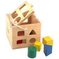 Wooden drop box, cube drop box