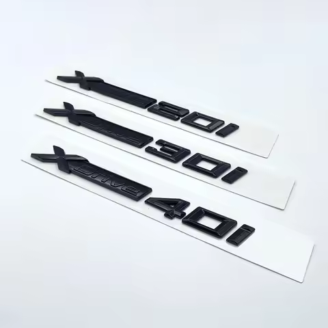 Glossy Black ABS XDrive 20i 25i 28i 30i 35i 40i 48i 50i Fender Emblem For BMW X1 X3 X4 X5 X6 X7 Car 