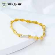 WAH CHAN 916 Gold Bracelet CSB151 - Bamboo Bracelet