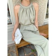 Elysia Chic Set by Kalea Attire | One Set Women Halter Neck | Women's blouse and trousers set | One 