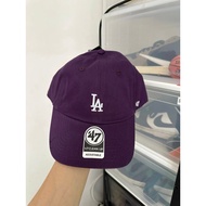 47bran Cap Small Label la Embroidered Baseball Cap Purple Cap