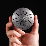LuRu 魯儒 MINI 超迷你6音3寸掌上小鼓空靈鼓 - 銀色 | 指尖鼓手碟鼓