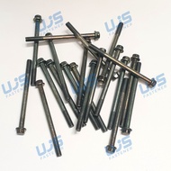 MESIN HIJAU 25PCS 50PCS 100PCS Flange Bolt 6x70 Key 8 Bolts Engine Block M6x70 Green