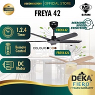 DEKA FIERO Fan FIERO FREYA 42 Inch 5 Blades 24 Speed DC Motor With Remote Control Ceiling Fan Kipas 