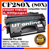 Compatible CF280A 80A Laser Toner Cartridge For Use In HP LaserJet Pro 400 M401d / HP LaserJet Pro 4