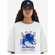 （纯棉现货） × Ader Error blue fox head print couple T-shirt