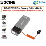 ZGCINE DT-AD200 Dummy Battery for Godox AD200/AD200 Pro/AD300 Pro/AD200 PRO II