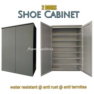Shoe Cabinet /Aluminium Shoe Storage Organizer / Outdoor Dust Free shoe Cabinet / Kabiinet Kasut / 鞋厨 - 铝合金