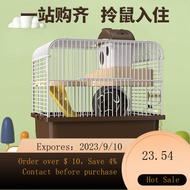 NEW Weibi Hamster Cage Hamster Cage Djungarian Hamster Cage Hamster Supplies Package Double-Layer Villa Hamster Toy Ha