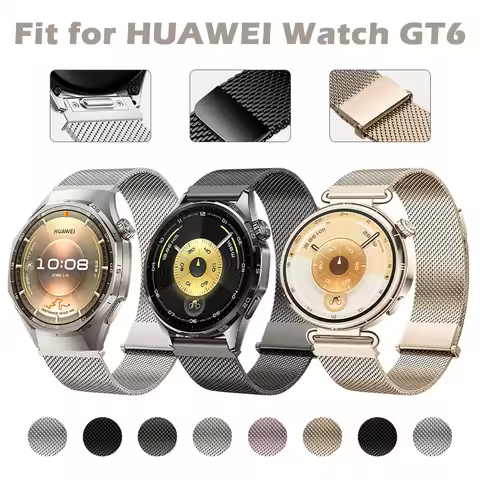 Milanese Band Fit for Huawei Watch GT6/GT6pro Magnetic Buckle Design Strap Suitable for Huawei Watch