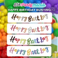 Happy Birthday Bunting Script Cursive Banner birthday banner script cursive bunting [854Partymania]