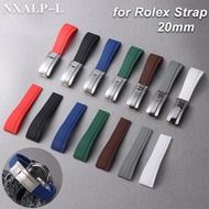 For Rolex Watchband 20mm Rubber Silicone Watch Strap for Rolex Water Ghost Daytona Submariner Bracel