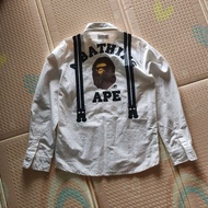 KEMEJA SHIRT BATHING APEa - WHITE SHIRT MEN'S SHIRT