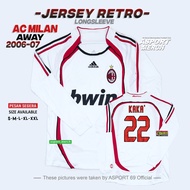 MILAN AWAY RETRO JERSEY 2006 2007 LONG SLEEVE FINAL ATHENS