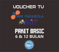 Terlaris Nex Parabola Dan Matrix Paket Basic 6 Bulan 12 Bulan Murah