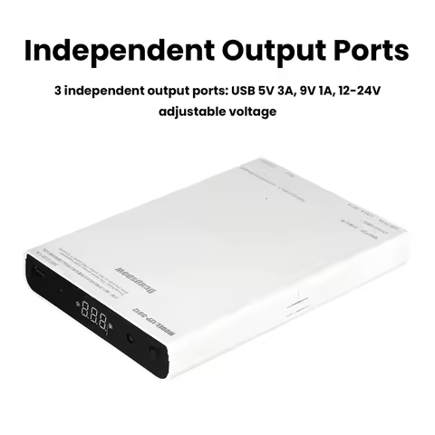 DIY 12x18650 Battery 5V USB + 9V 12V 5.5x2.1mm UPS Power Supply Box for WiFi Router Optical Modem Se