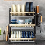 RAK PIRING DAPUR STAINLESS STEEL 3 SUSUN PENYIMPANAN RAK PENGIRING PIRING MANGKUK GELAS - NARITA DIS