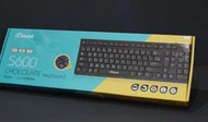 【夜野3C】KTNET 廣鐸 S600 弧形鍵巧克力多媒體鍵盤 黑 USB 有線鍵盤