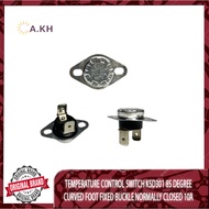 Temperature Control Switch KSD301 85 degrees 90 degrees 95 degrees 10A 250V normally closed