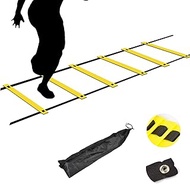 TNZMART Agility Ladder Speed Ladder 10FT 20FT Training Equipment for Football Soccer Basketball with