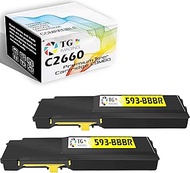 TG Imaging Compatible C2660DN Yellow Toner Cartridge Replacement for Dell C2665DNF C2660 C2665 2660D