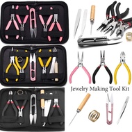 Jewelry Making Tool Kit Jewelry Pliers Set DIY Beads Set Peralatan DIY Tool Beading Pliers Tweezers 