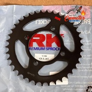 (100% ORIGINAL RK) LC135 Y15ZR SRL110 RXZ Y125 SPOCKET RK 428 BLACK