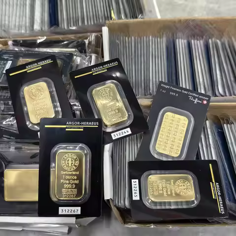 1oz/5g/10g/20g/50g/100g Copper Gold Bar Sealed Packing Gold Plated Bullion minted Bar With Different