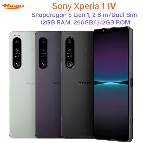 Sony Xperia 1 IV XQ-CT72 256GB/512GB 12GB RAM 6.5" Snapdragon 8 Gen 1 Octa Core Triple 12MP Dual Sim