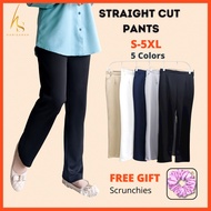 Hanisarah Woman Straight cut pants Seluar wanita scuba Seluar Muslimah