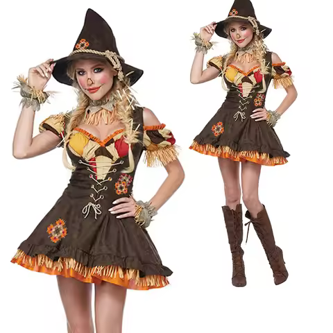 Carnival Halloween Scarecrow Dorothy For Lady Costume The Wizard Fairy Tale Characters Spooktacular 