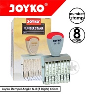 Joyko N-8 Number Stamp (8 Digits) 4.5cm