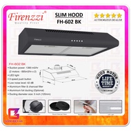 FIRENZZI FH-602 BK Dual Motor Slim Hood 1390 m3/hr