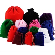 DC Wholesale 50pcs Colorful Velvet Bag Drawstring Pouches Jewel