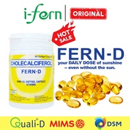 IFERN ORIGINAL Fern D  60 Soft-gels 1 BOTTLE Affordable VITAMINS D3 PRODUCT