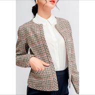 Áo blazer áo dạ kẻ nữ size S <46kg