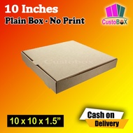 2024 Pizza Box Corrugated Plain 10 inches  50pcs per bundle  Buko Pie Kakanin Box