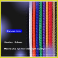 ◹ ∴ ✫ 1 Meter 2mm Blue   Red  White  Black  Green  Color  Spearfishing Line Speargun Rope Fish Gun