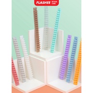Flashee Ring Binder DIY Binding A5 20 Ring Pastel Macaron Color Ring Binder A5 20 Holes Open Close
