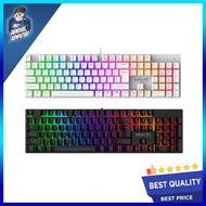 ARMAGEDDON MKA-7C MECHANICAL GAMING KEYBOARD BLACK/WHITE LINEAR - RED SWITCH