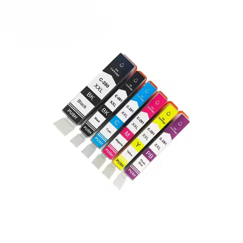1Set PGI-280 CLI-281 Ink Cartridge for Canon Canon TS9120 TS8120 TS6120 TS6220 TR8520 TR7520 Printer