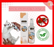 【meownwang】Pets Science Flea & Tick Spray 100ml for Cat & Dog