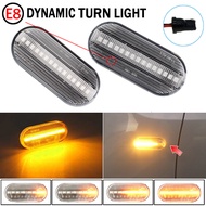 2pcs E8 năng động đèn báo bên hông xe đèn tín hiệu rẽ LED nhấp nháy Fender đèn báo cho VW Golf 3 4 M