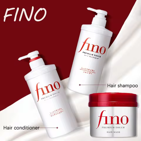 Fino Premium Touch Hair Shampoo Conditioner Collagen Keratin Repair Treatment Hair Mask Nourishing S
