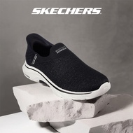 Skechers Women Slip-ins GOwalk 7 Springtime Walking Shoes - 125219-BKW Air-Cooled Memory Foam Kasut 