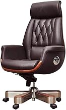 WSJTT Boss Chairs Office Chair Leather Executive Chair Study Chair Lift Reclining Swivel Chair Leather Art Chair Fashion Ergonomic Chair Office Boss Chair