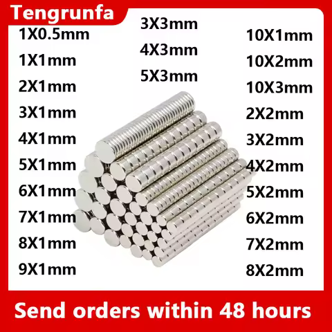 Round Micro Magnets 1x0.5 1x1 2x1 3x1 4x1 5x1 6x1 7x1 8x1 10x1 mm refrigerator magnet 2x2 3*2 4*2 5*