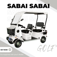 [ผ่อน 0%]Sabai-Golf รถไฟฟ้า4ล้อ ดีไซน์สวยไม่ซ้ำใคร ประกอบแล้ว100%  มีหน้าร้านทั่วประเทศ รับประกัน3ปี