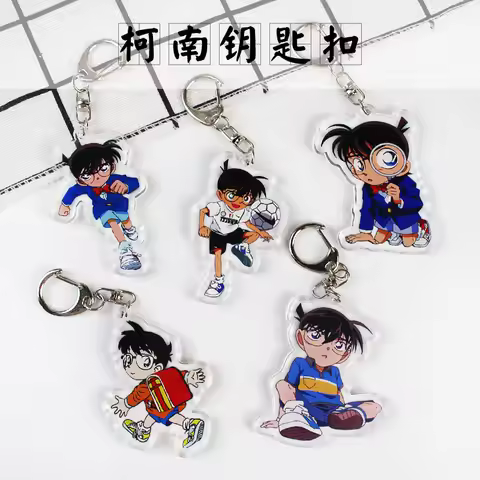 Detective Conan Keychain Anime Accessories Pendant Haibara Ai Merchandise Wholesale Stock Available 